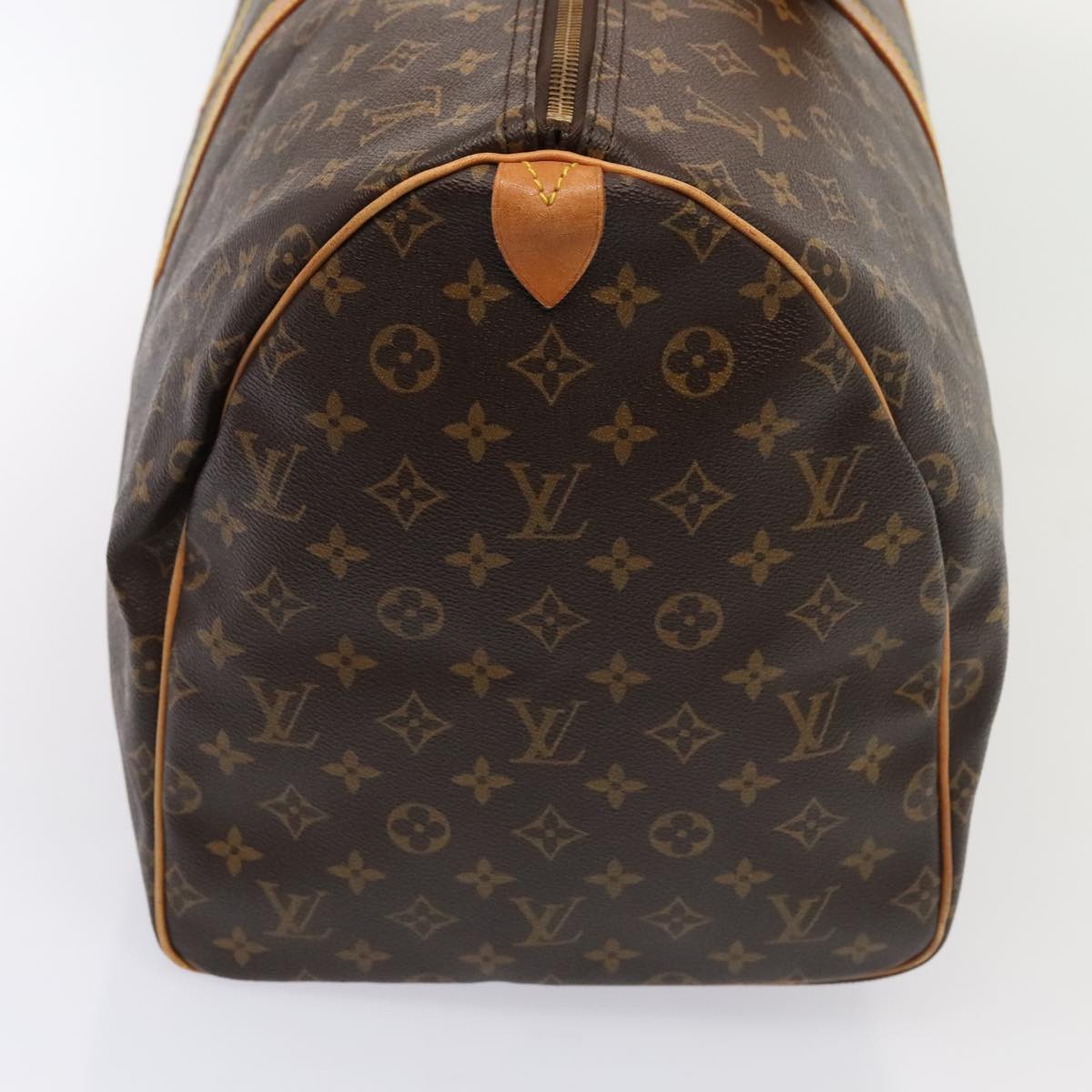 Louis Vuitton Keepall 55, Brown, Canvas, travel