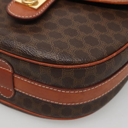 Céline Macadam, Brown, Canvas, shoulder