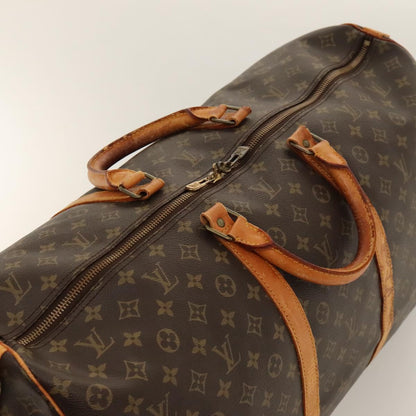 Louis Vuitton Keepall Bandoulière 60, Brown, Canvas, travel