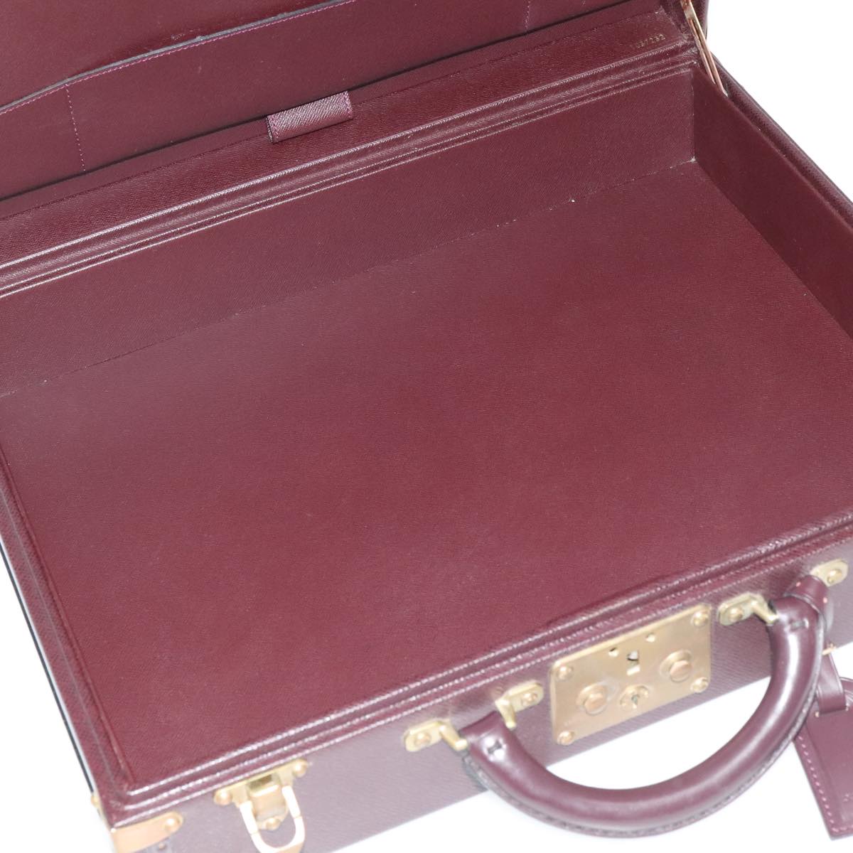 Louis Vuitton Diplomate, Burgundy, Leather, travel