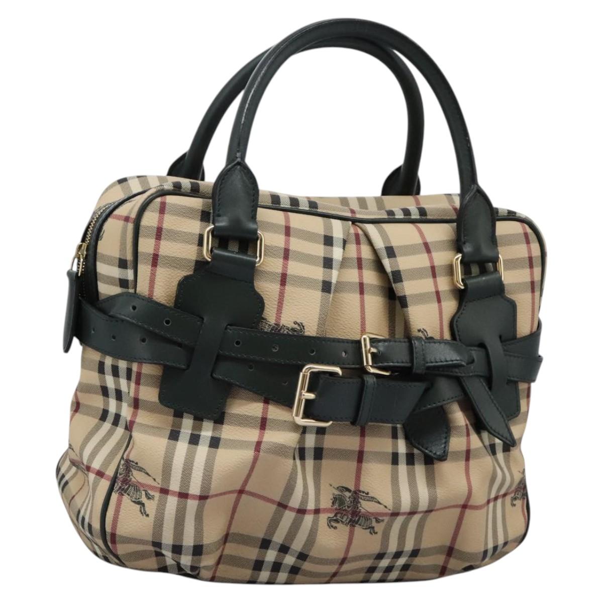 Burberry Nova Check, Beige, Canvas, handbag