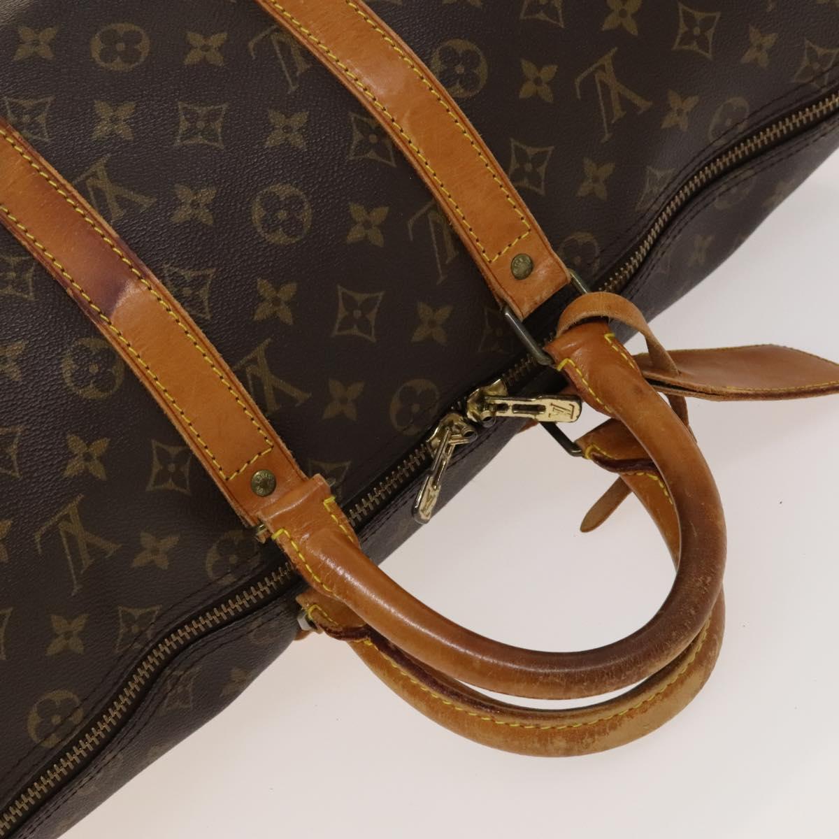 Louis Vuitton Keepall 45, Brown, Canvas, travel