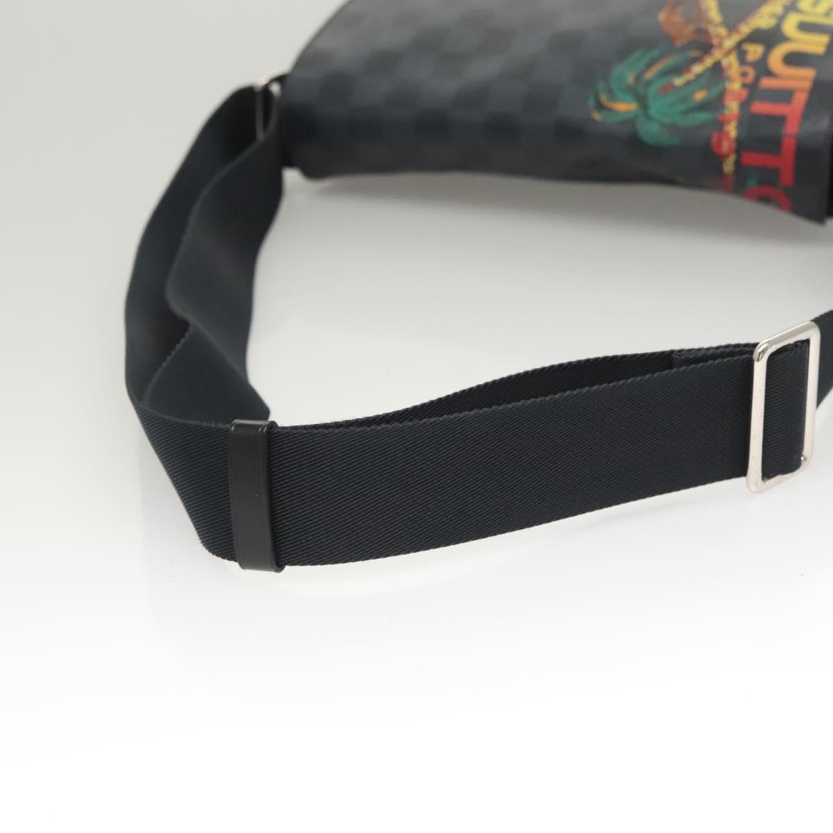 Louis Vuitton District, Grey, Canvas, shoulder
