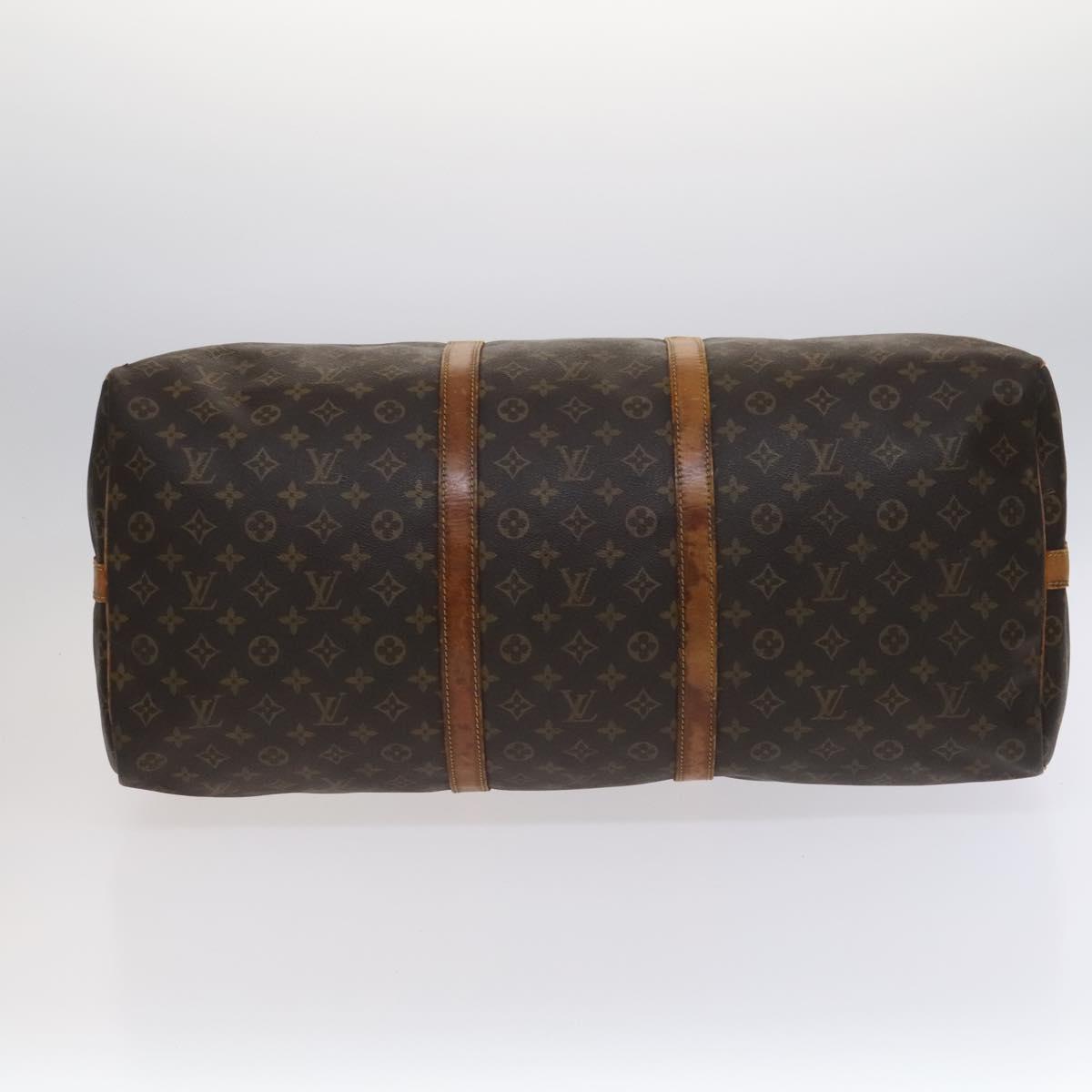 Louis Vuitton Keepall Bandoulière 60, Brown, Canvas, travel