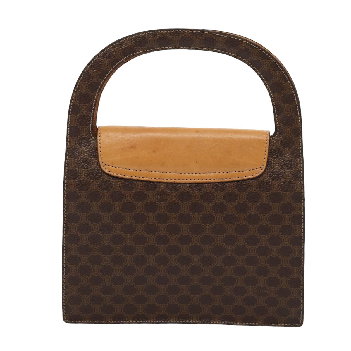 Céline Macadam, Brown, Canvas, handbag