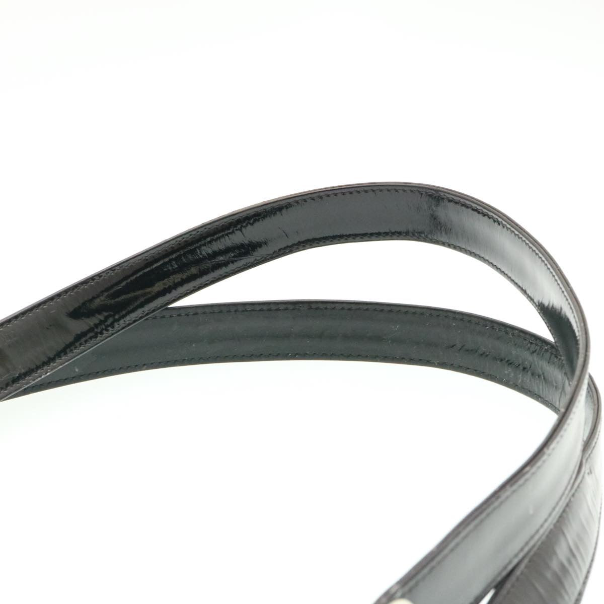 Chanel -, Black, Patent Leather, shoulder