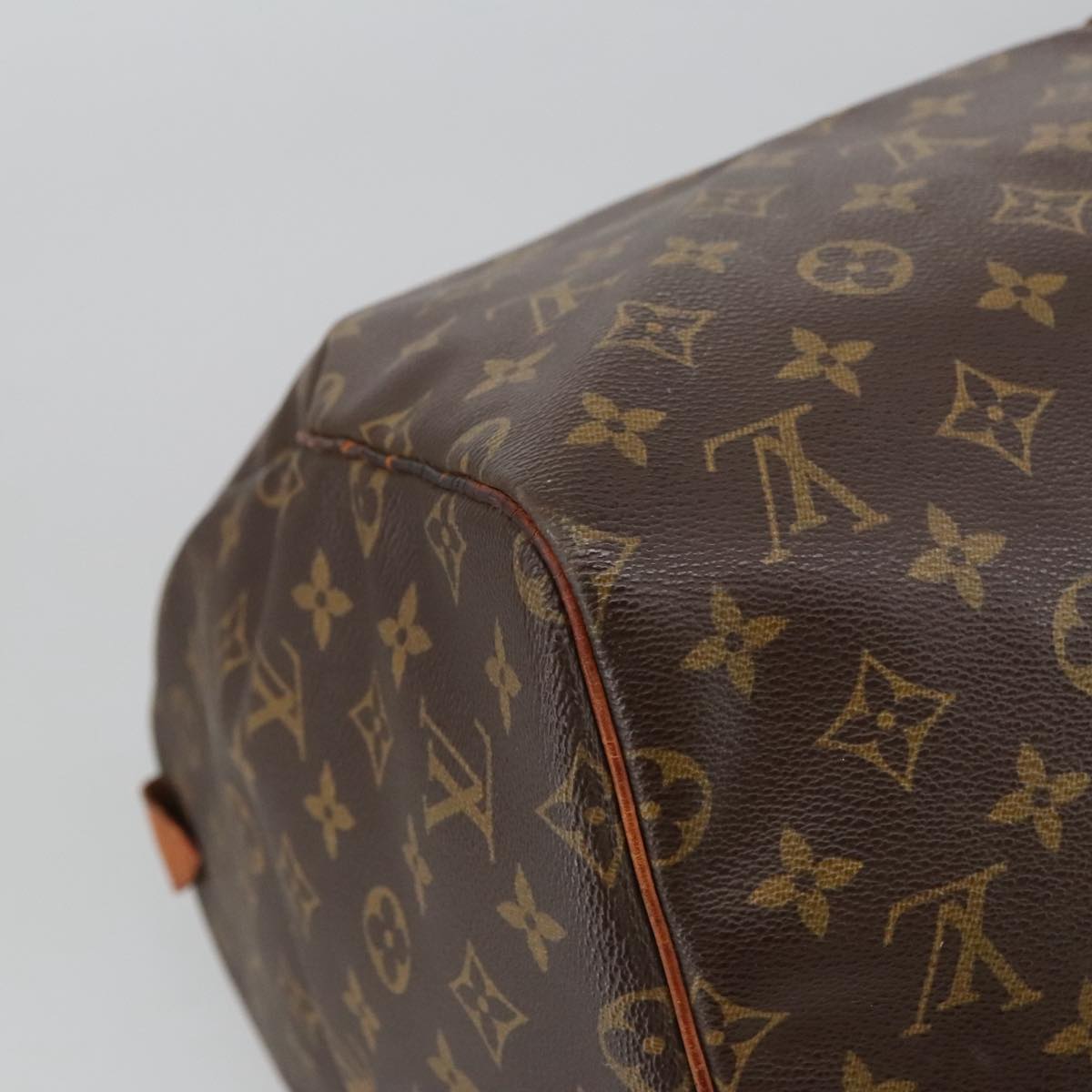 Louis Vuitton Keepall 55, Brown, Canvas, travel