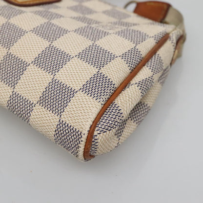 Louis Vuitton Eva, White, Canvas, shoulder