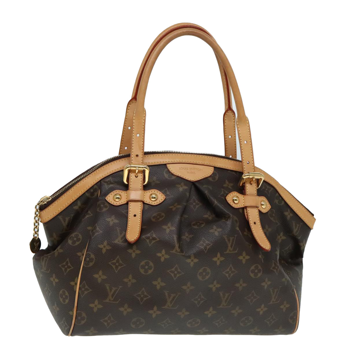 Louis Vuitton Tivoli, Black, Canvas, shoulder