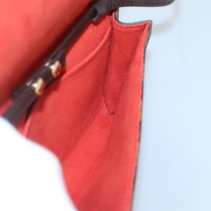 Louis Vuitton Twin, Brown, Canvas, shoulder