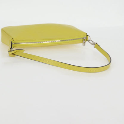 Louis Vuitton Pochette Accessoire, Yellow, Leather, clutch