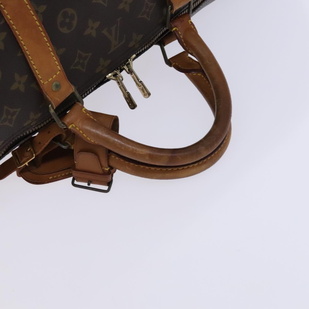 Louis Vuitton Keepall 60, Brown, Canvas, travel