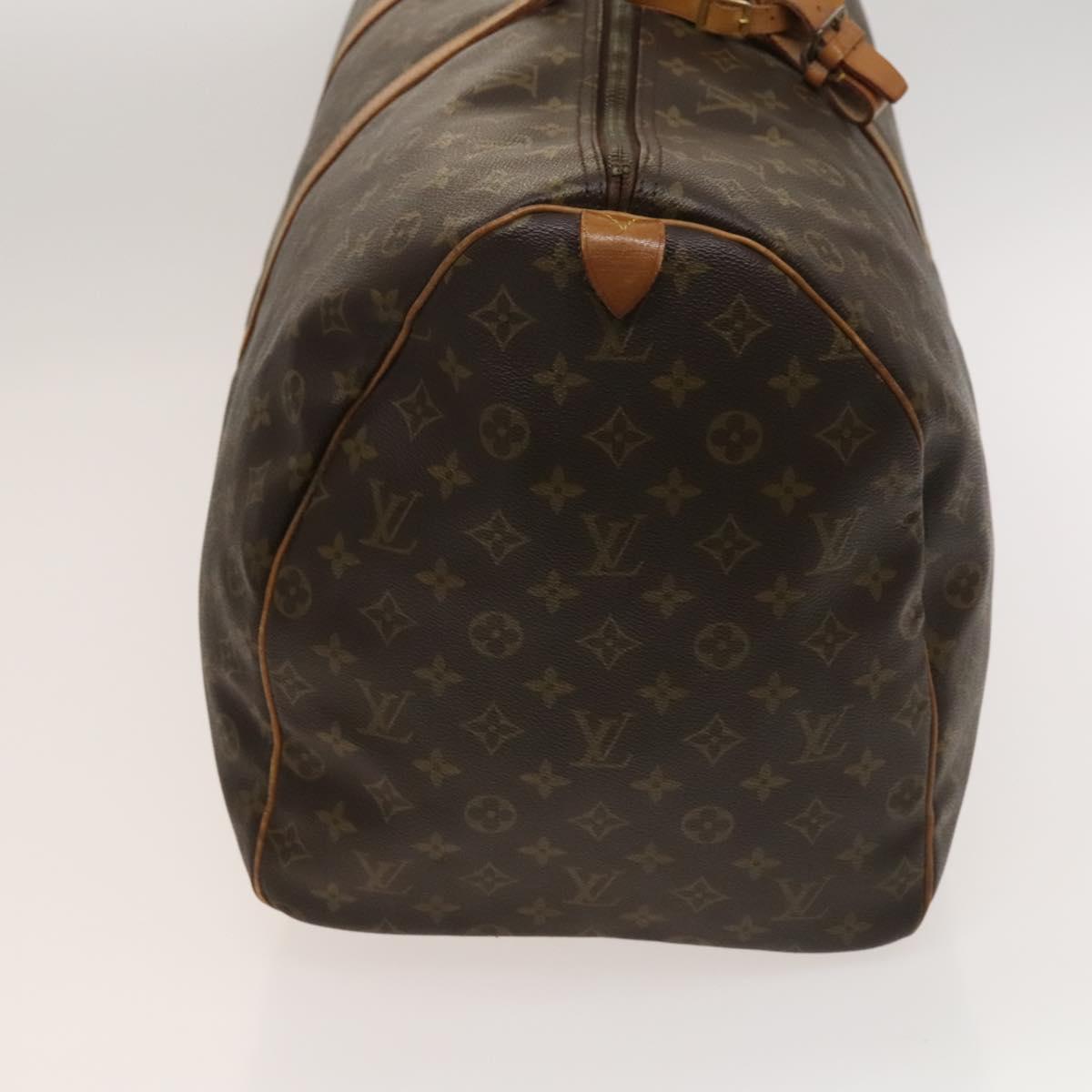 Louis Vuitton Keepall 60, Brown, Canvas, travel
