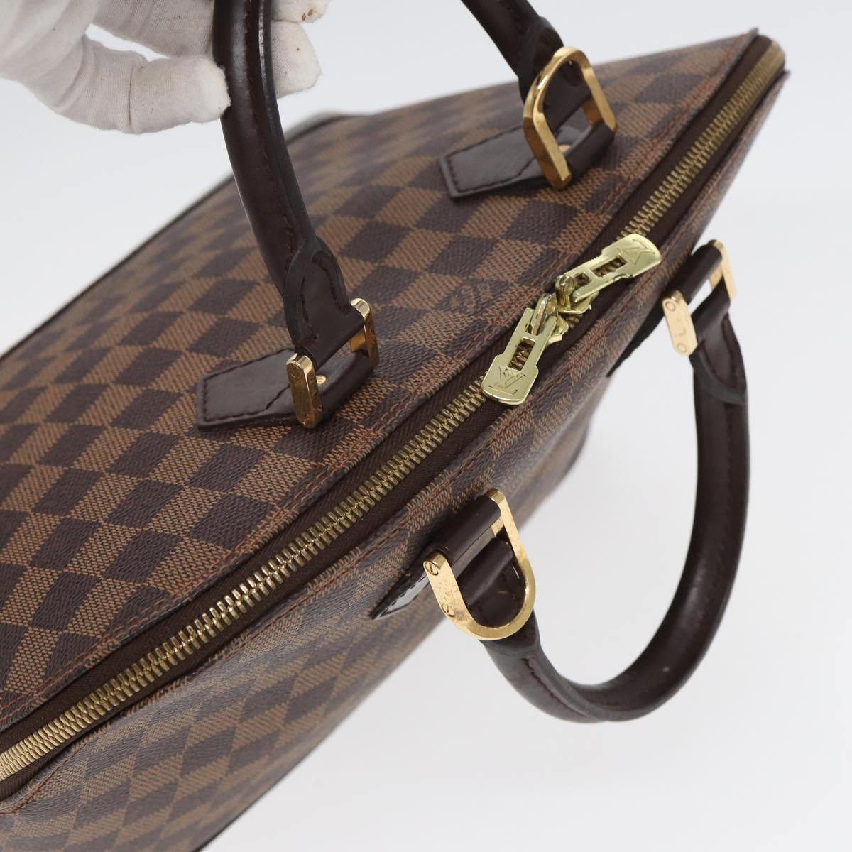 Louis Vuitton Alma, Brown, Canvas, handbag