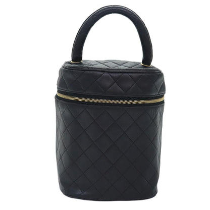 Chanel Vanity, Black, Leather, handbag