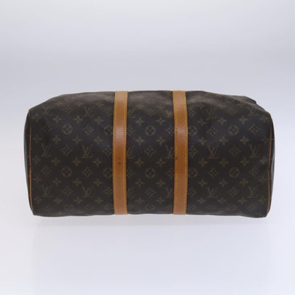 Louis Vuitton Keepall 45, Brown, Canvas, travel