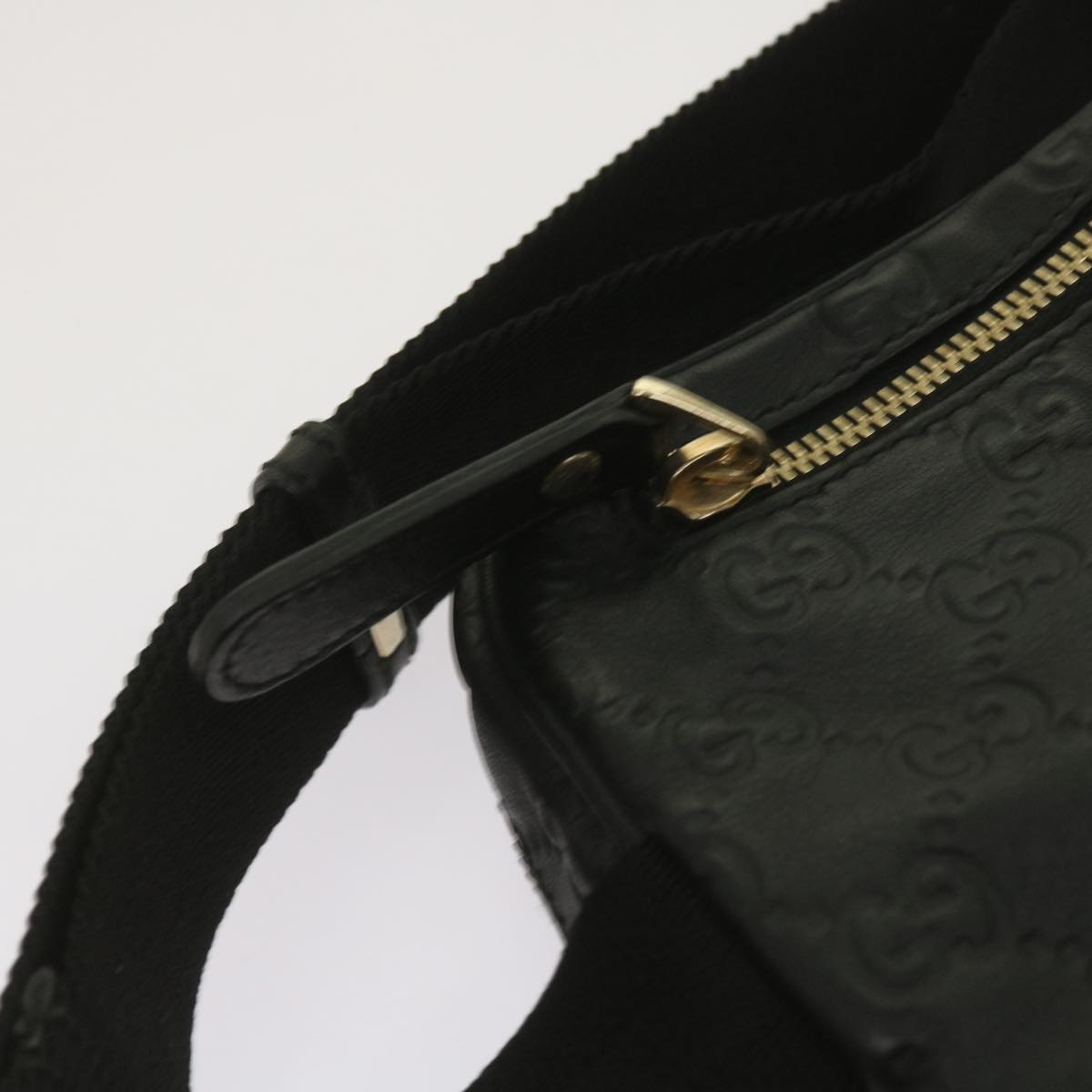 Gucci GG Signature, Black, Leather, shoulder