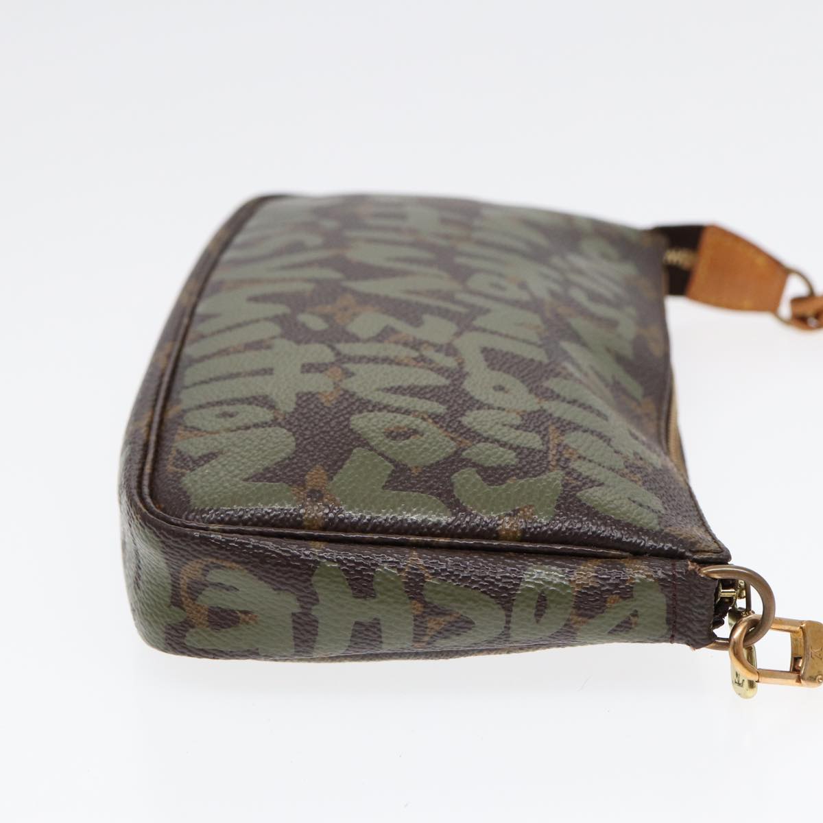 Louis Vuitton Pochette Accessoire, Brown, Canvas, clutch