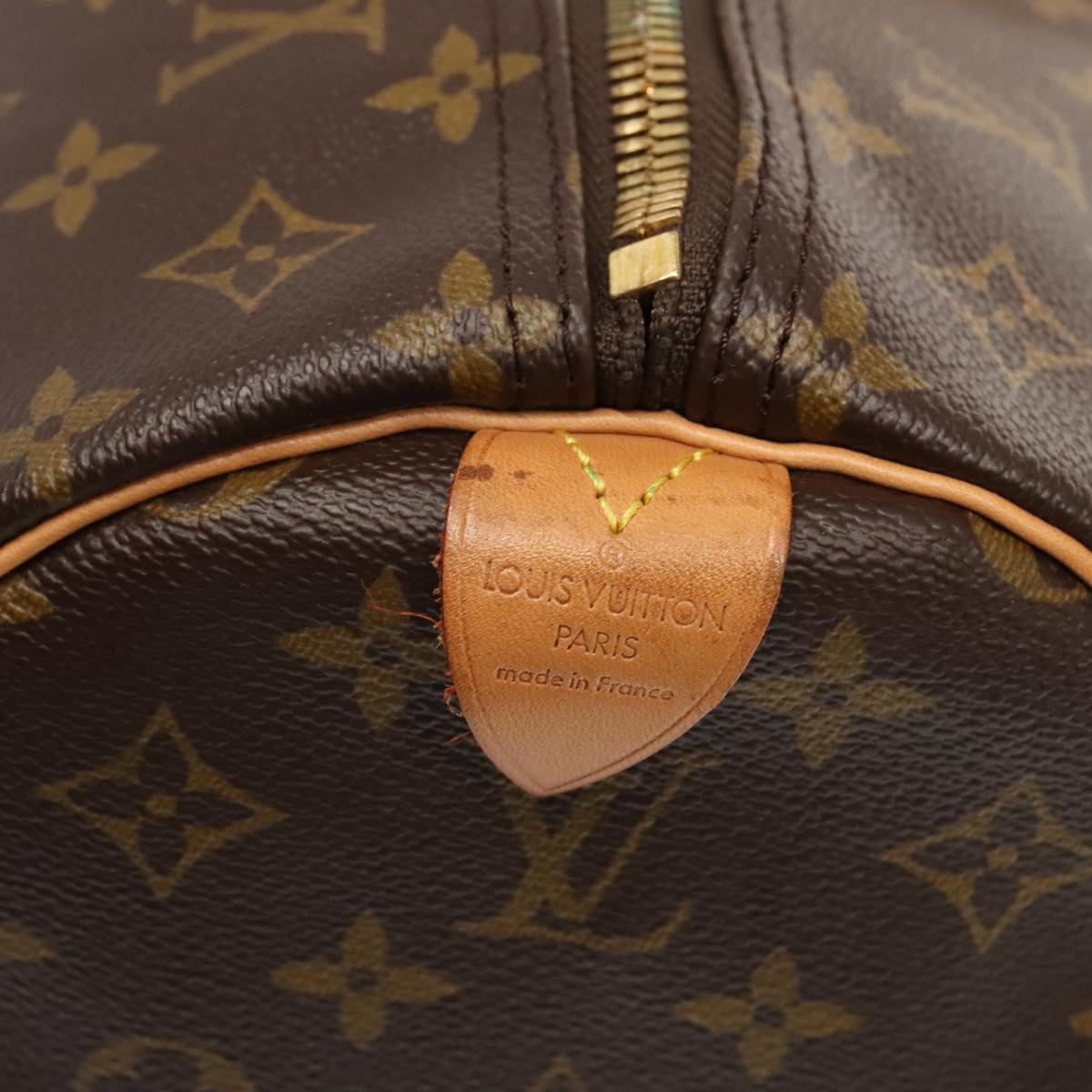 Louis Vuitton Keepall 60, Brown, Canvas, travel