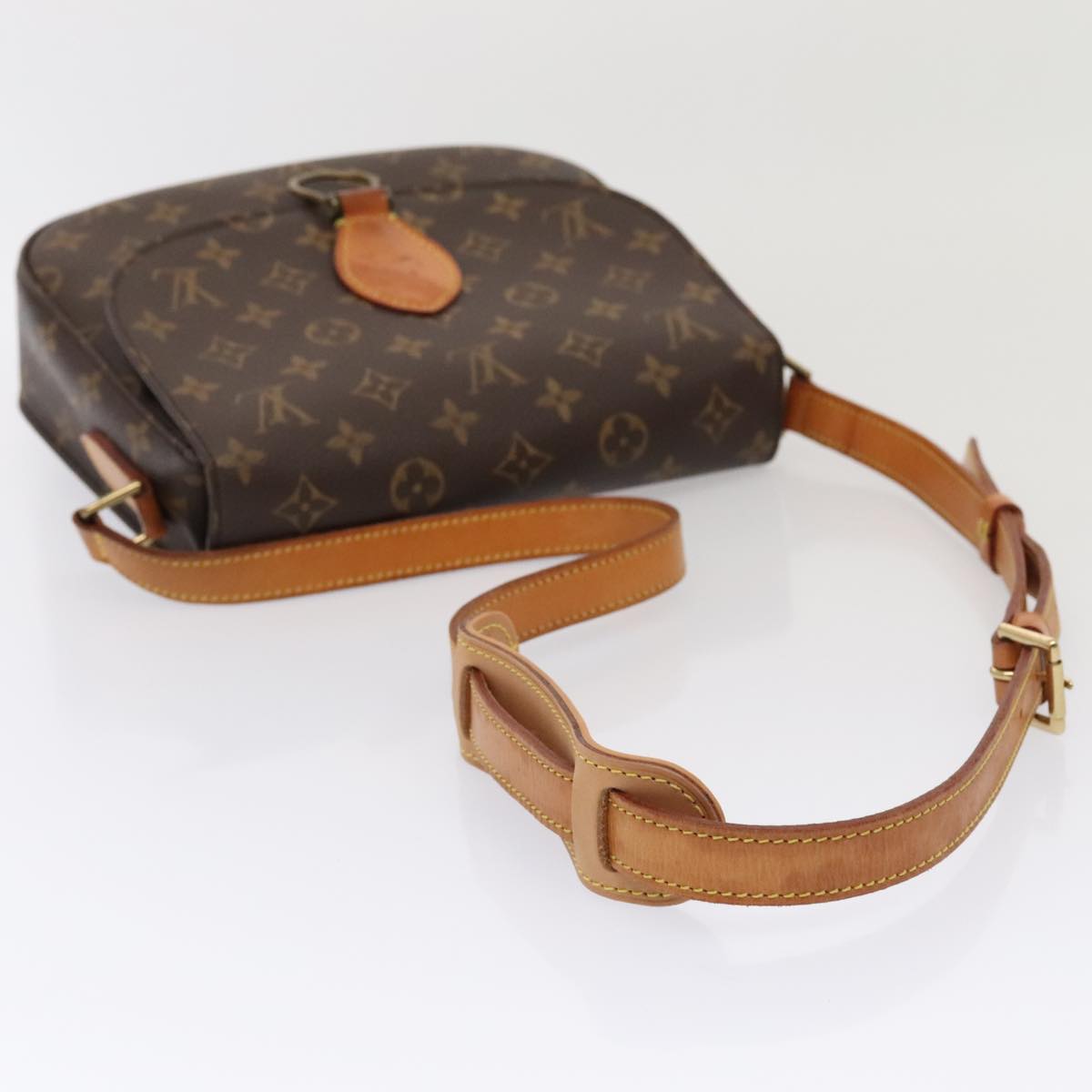 Louis Vuitton Saint Cloud, Brown, Canvas, shoulder