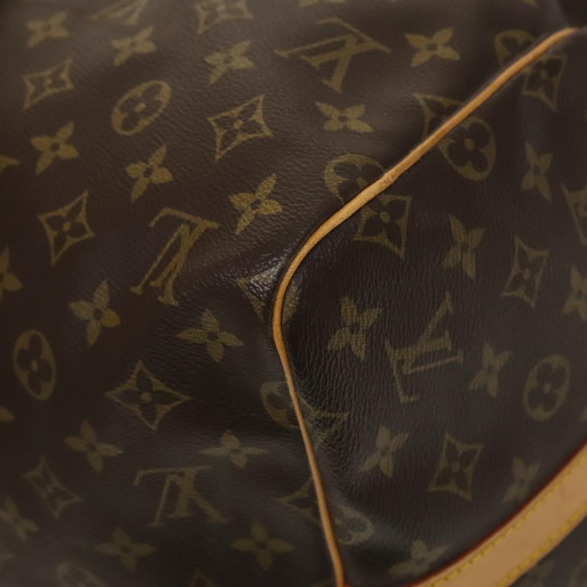 Louis Vuitton Keepall Bandouliere 55, Brown, Canvas, travel