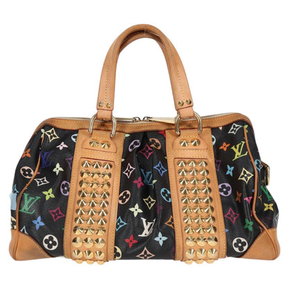 Louis Vuitton Courtney, Black, Canvas, handbag