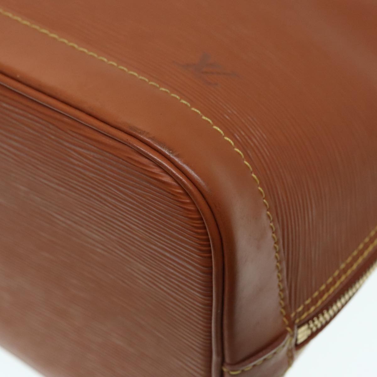 Louis Vuitton Alma, Brown, Leather, handbag