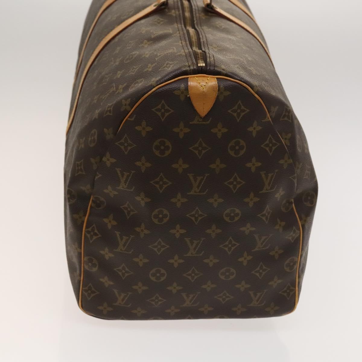 Louis Vuitton Keepall 60, Brown, Canvas, travel