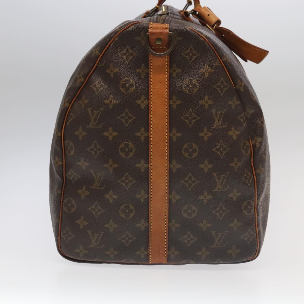 Louis Vuitton Keepall Bandoulière 60, Brown, Canvas, travel