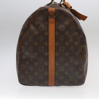 Louis Vuitton Keepall Bandoulière 60, Brown, Canvas, travel