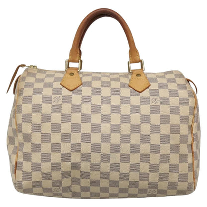 Louis Vuitton Speedy 30, White, Canvas, handbag