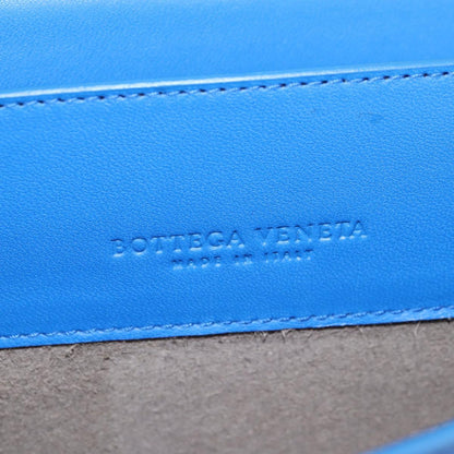 Bottega Veneta Intrecciato, Blue, Leather, shoulder