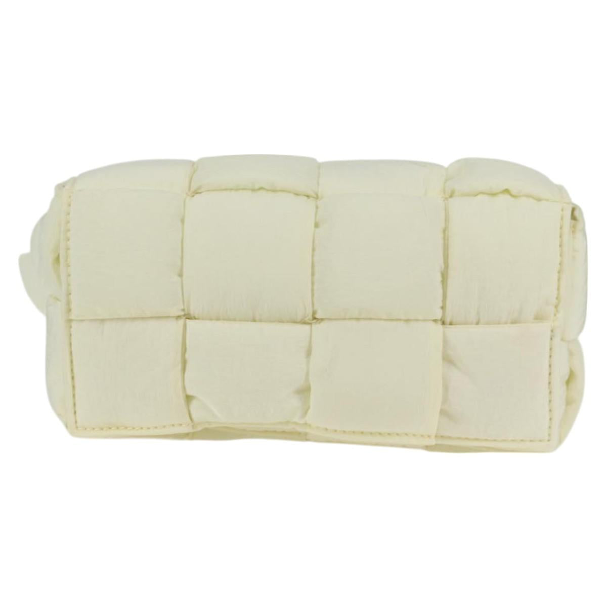 Bottega Veneta Cassette, White, NYLON, shoulder