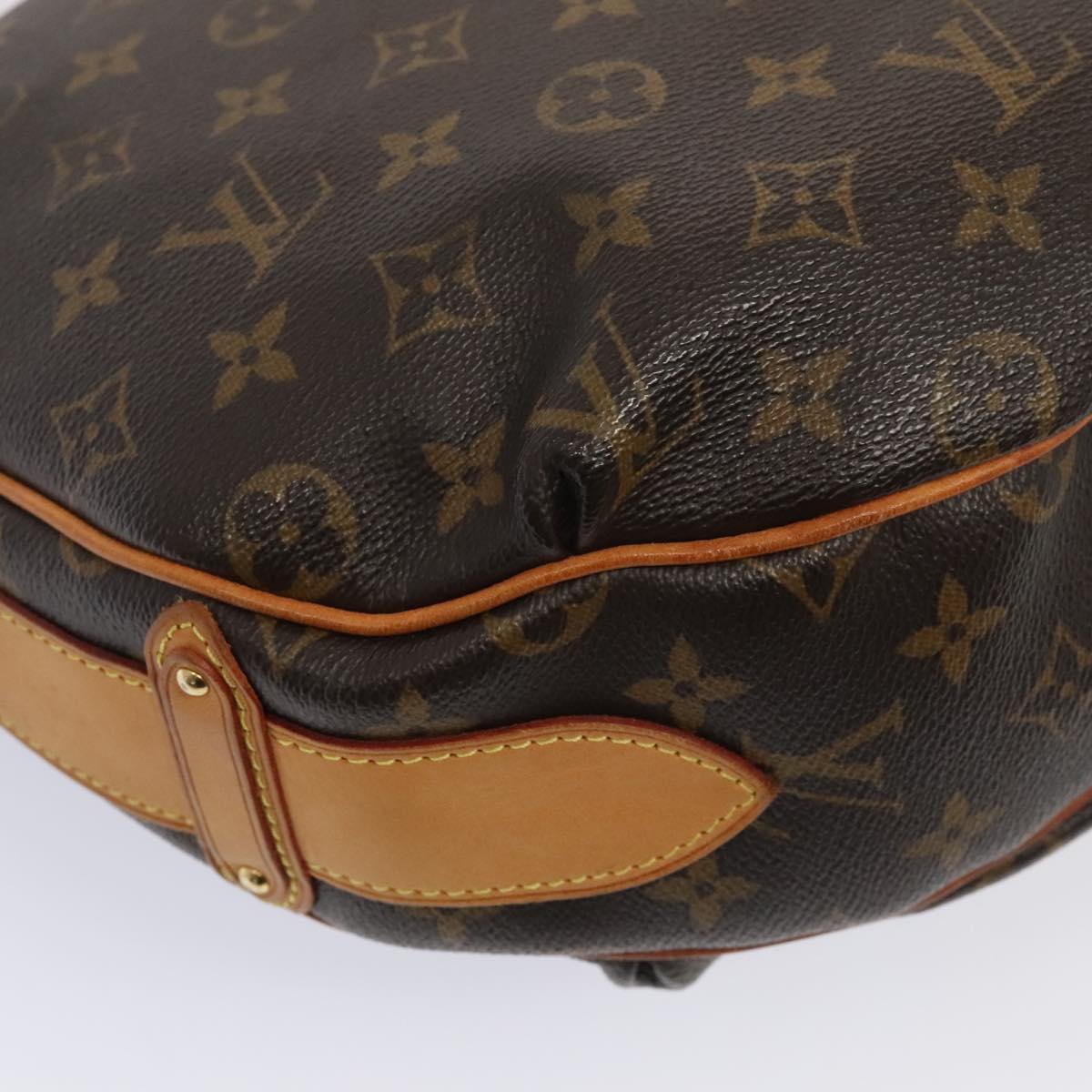 Louis Vuitton Tulum, Brown, Canvas, shoulder