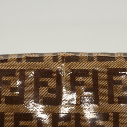 Fendi Baguette, Brown, Canvas, shoulder