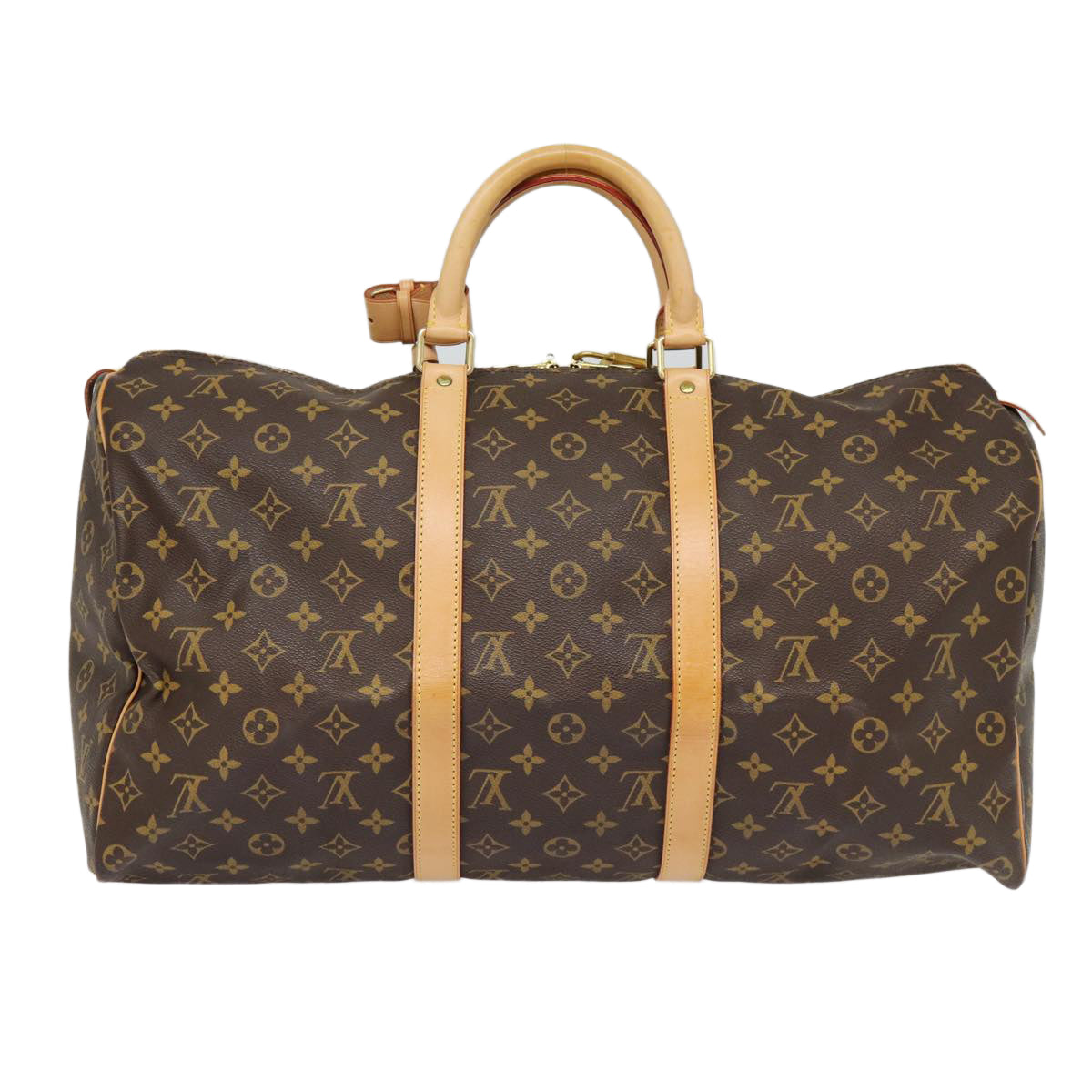 Louis Vuitton Keepall 50, Brown, Canvas, travel