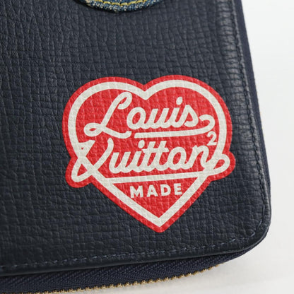 Louis Vuitton Nigo, Navy, Leather, wallet