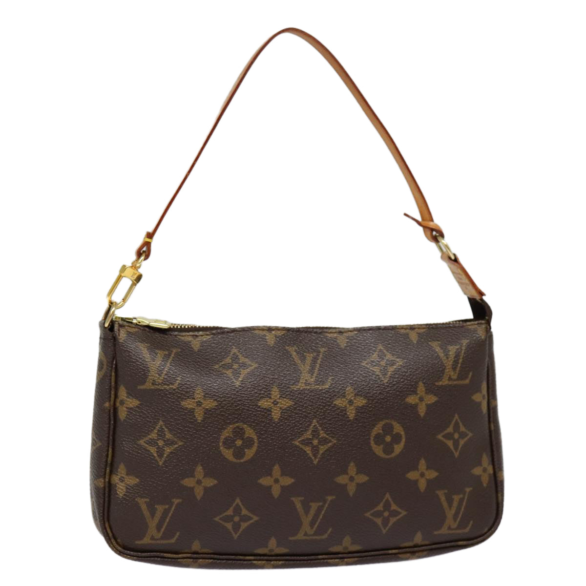 Louis Vuitton Pochette Accessoire, Brown, Canvas, clutch