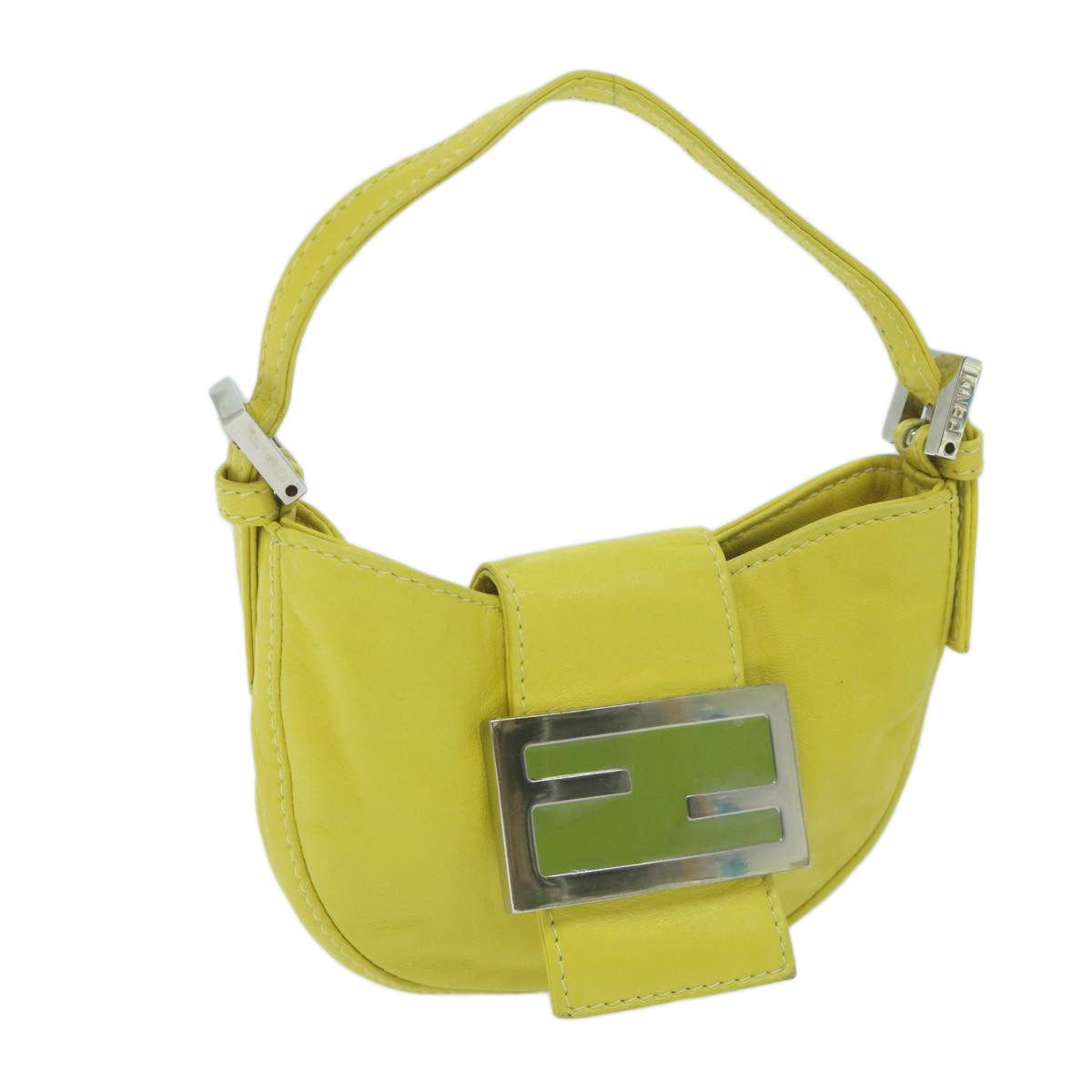 Fendi, Green, Leather, handbag