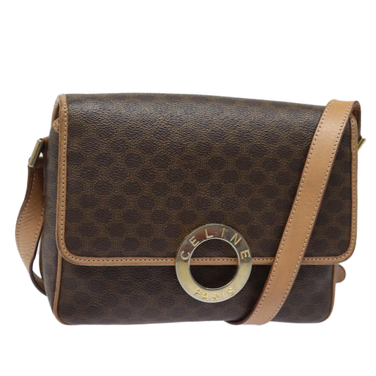 Céline Macadam, Brown, Canvas, shoulder