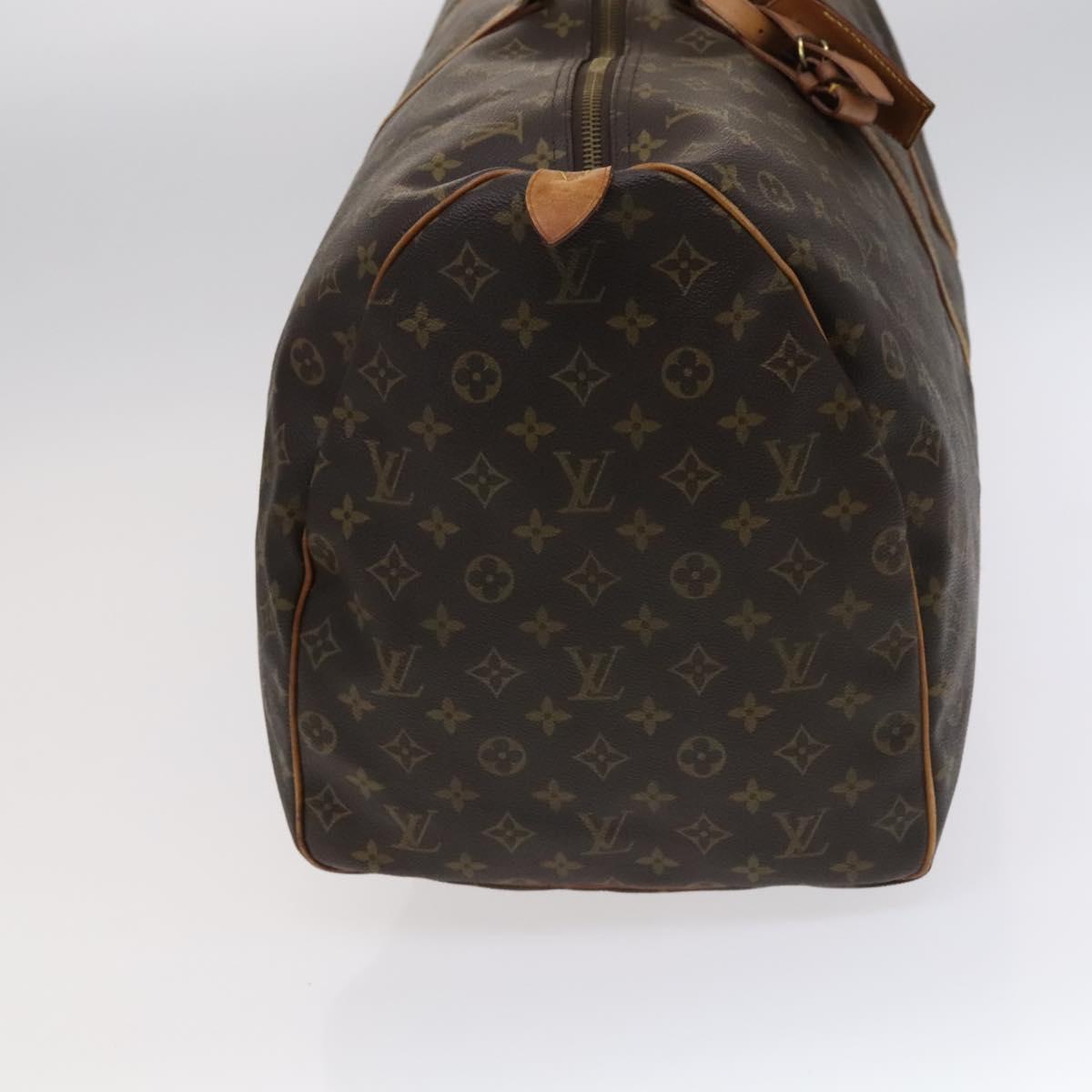 Louis Vuitton Keepall 60, Brown, Canvas, travel