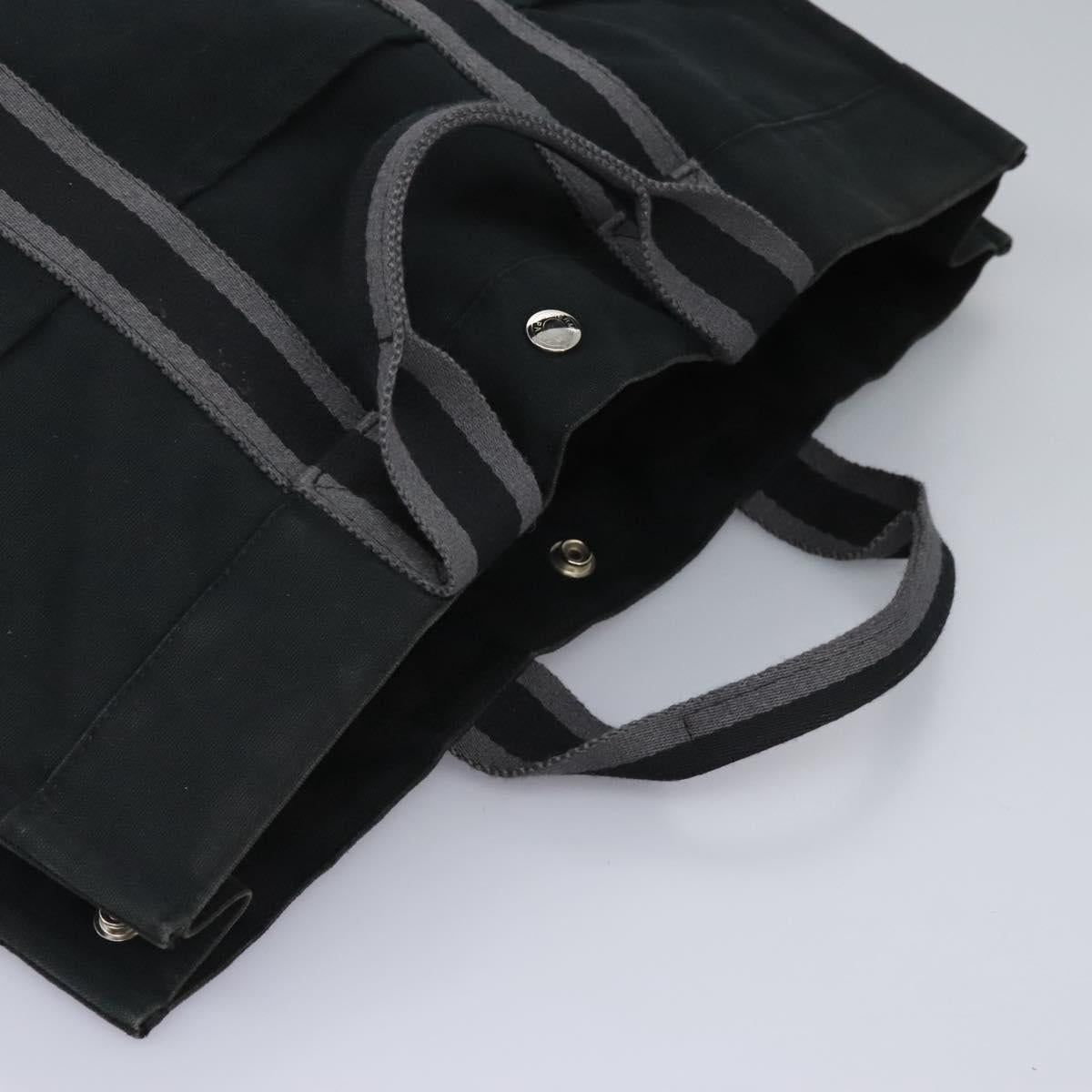 Hermès Toto, Black, Canvas, tote