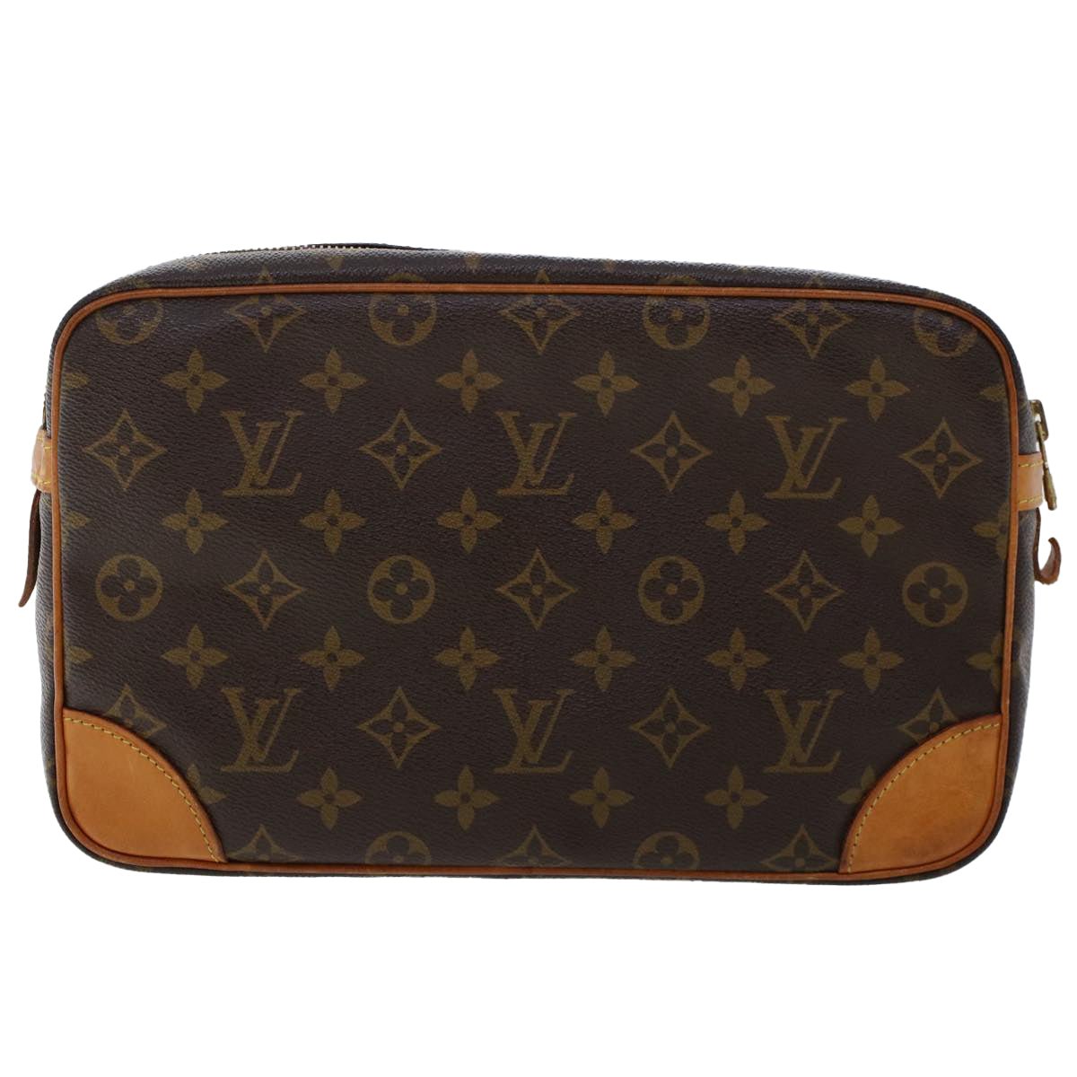 Louis Vuitton Compiegne 28, Brown, Canvas, clutch