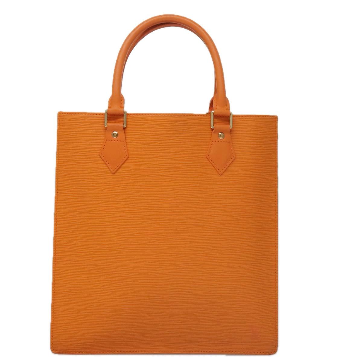 Louis Vuitton Sac Plat, Orange, Leather, tote