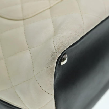 Chanel Cambon line, Beige, Leather, tote