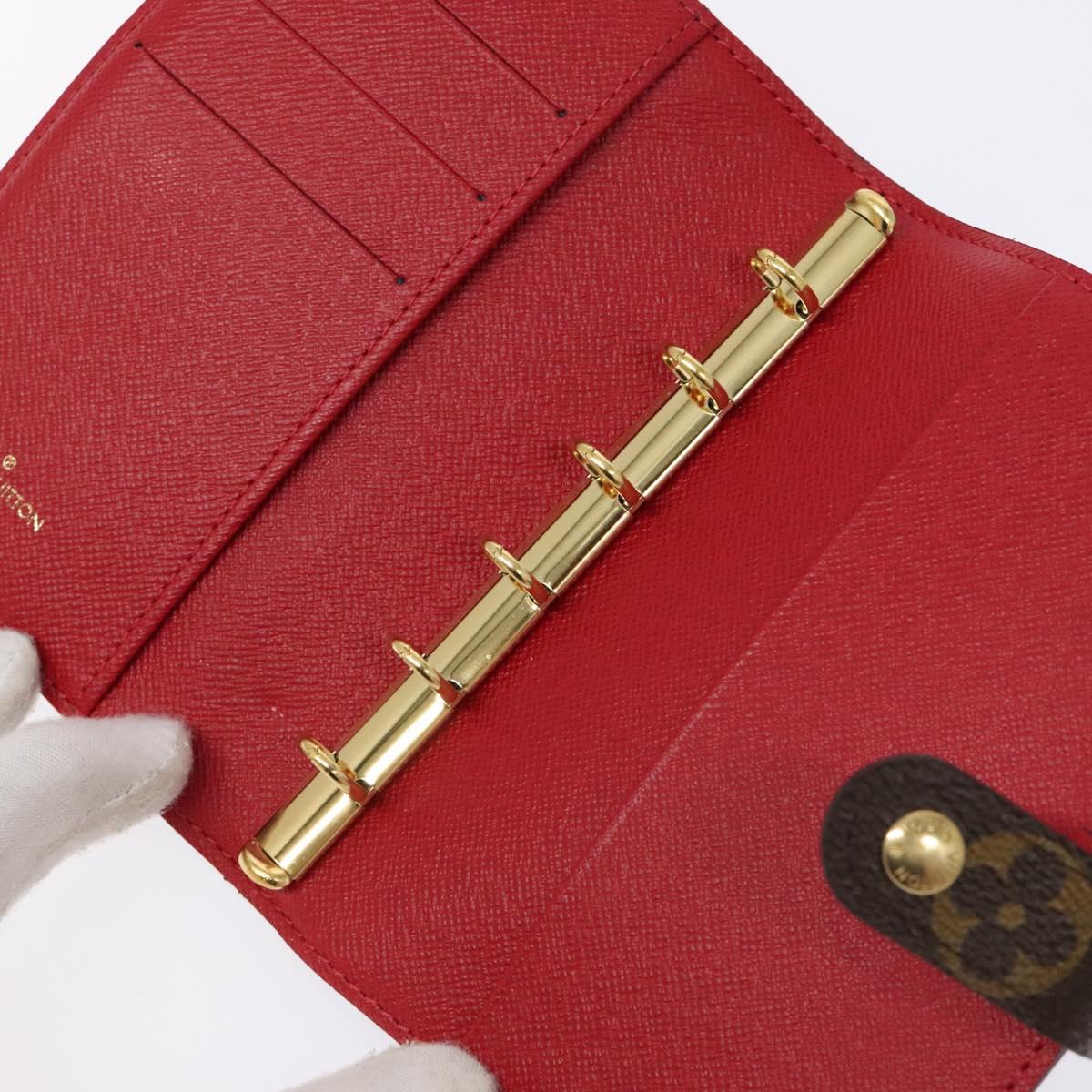 Louis Vuitton Agenda PM, Brown, Canvas, wallet