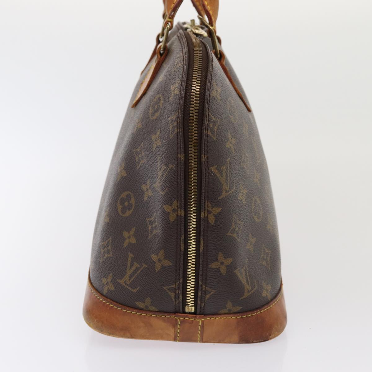 Louis Vuitton Alma, Brown, Canvas, handbag