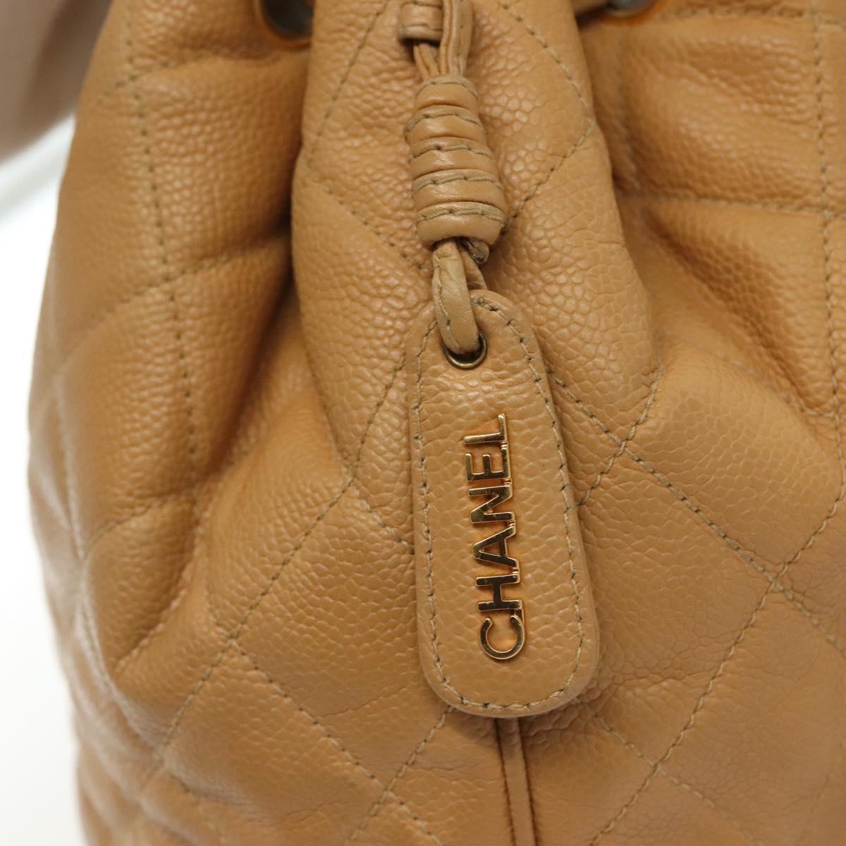 Chanel Vintage, Yellow, Leather, backpack