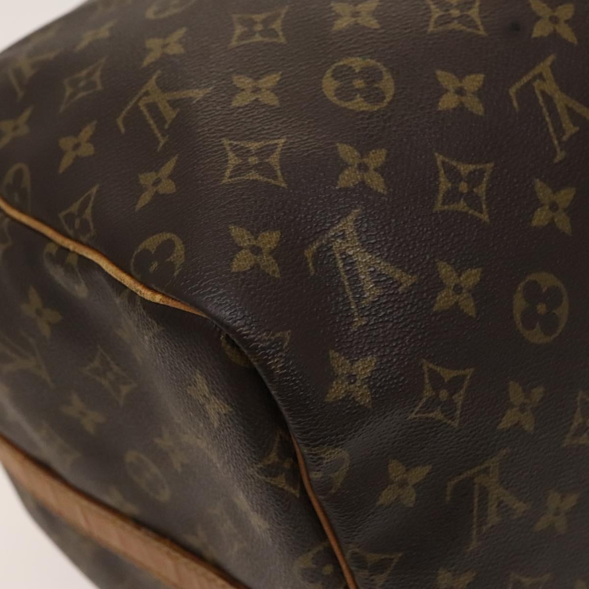 Louis Vuitton Keepall Bandouliere 55, Brown, Canvas, travel