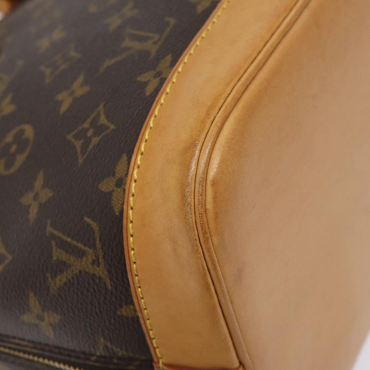 Louis Vuitton Alma, Brown, Canvas, handbag